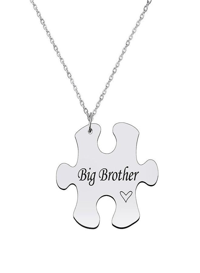 Sisadodo Big Brother Little Sister Necklace for Women Men Little Sister Birthday Gifts from Big Brother Matching Necklaces Gift for Man Christmas Presents for Men Women Sibling Matching Necklace - Image 3