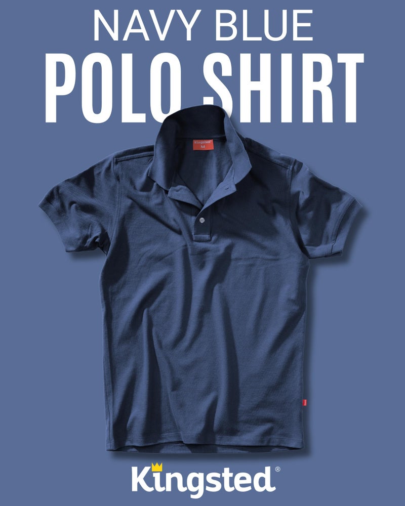 Kingsted Polo Shirts for Men Pack - Royally Comfortable - Premium Pique Fabric - Soft Cotton Blend - Classic Fit Short Sleeve (3 Pack, Classic, Large) - Image 3