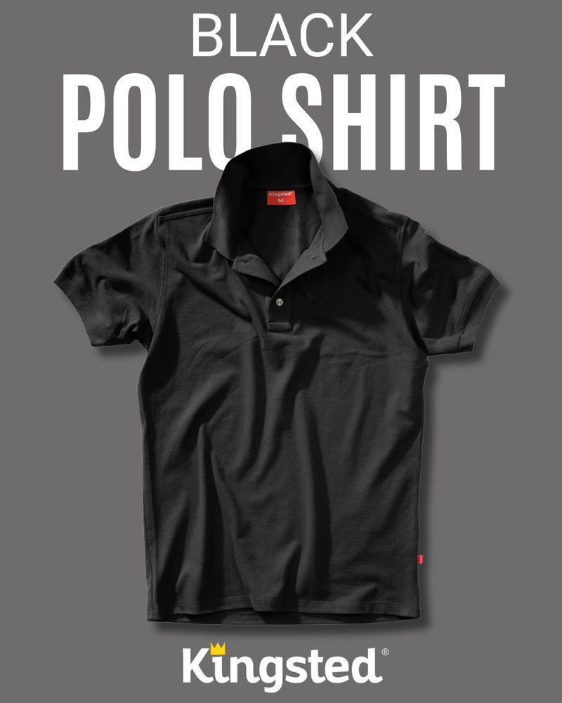 Kingsted Polo Shirts for Men Pack - Royally Comfortable - Premium Pique Fabric - Soft Cotton Blend - Classic Fit Short Sleeve (3 Pack, Classic, Large) - Image 5