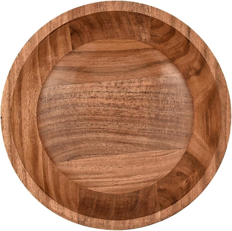 Kaizen Casa KAIZEN Fruit Bowl Acacia Wood Serving Wooden Bowls For Dcor Decorative Bowl for Veggies Fruits Handmade Wooden Serving Bowl 7 X 7 X 3 - Image 3
