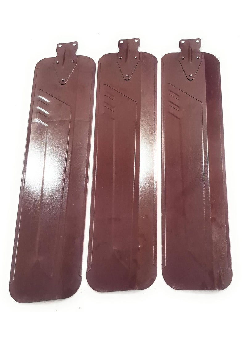 BHATI Ceiling Fan Blade set 3 Pcs 48 inches 1200mm Brown  - Image 3