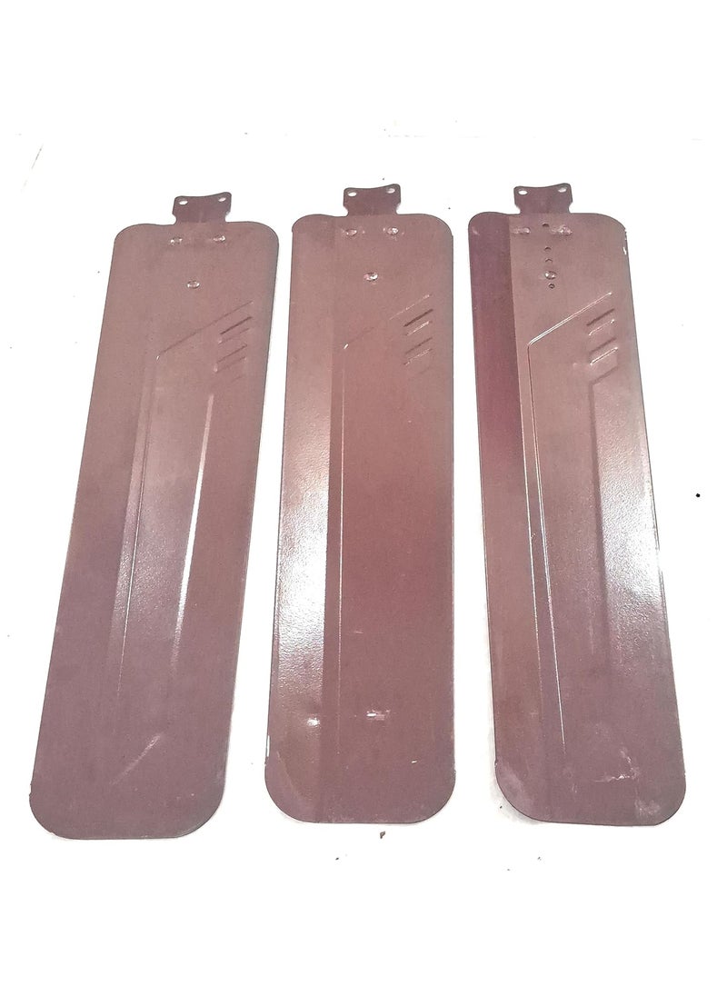 BHATI Ceiling Fan Blade set 3 Pcs 48 inches 1200mm Brown  - Image 1