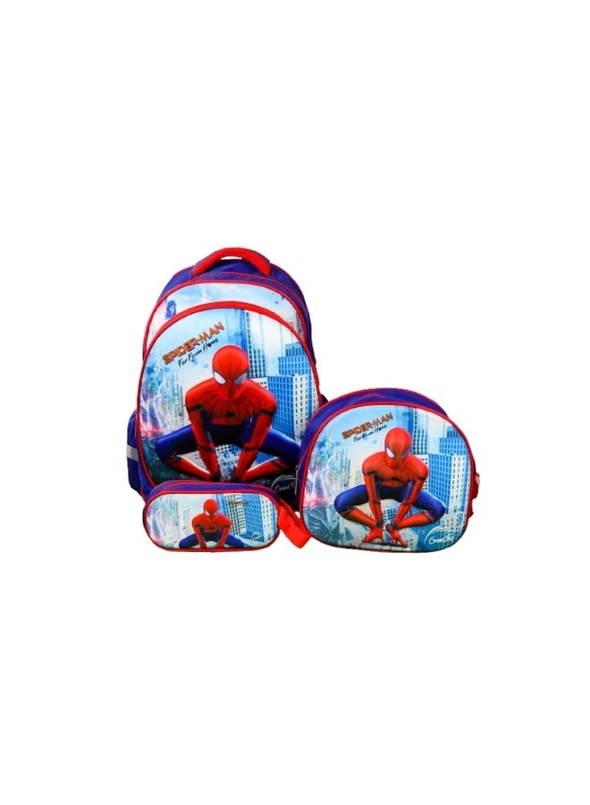 Grand Sky Spider Man School Backpack with 2 Bags 16 Inch - GS16-T  - Image 1