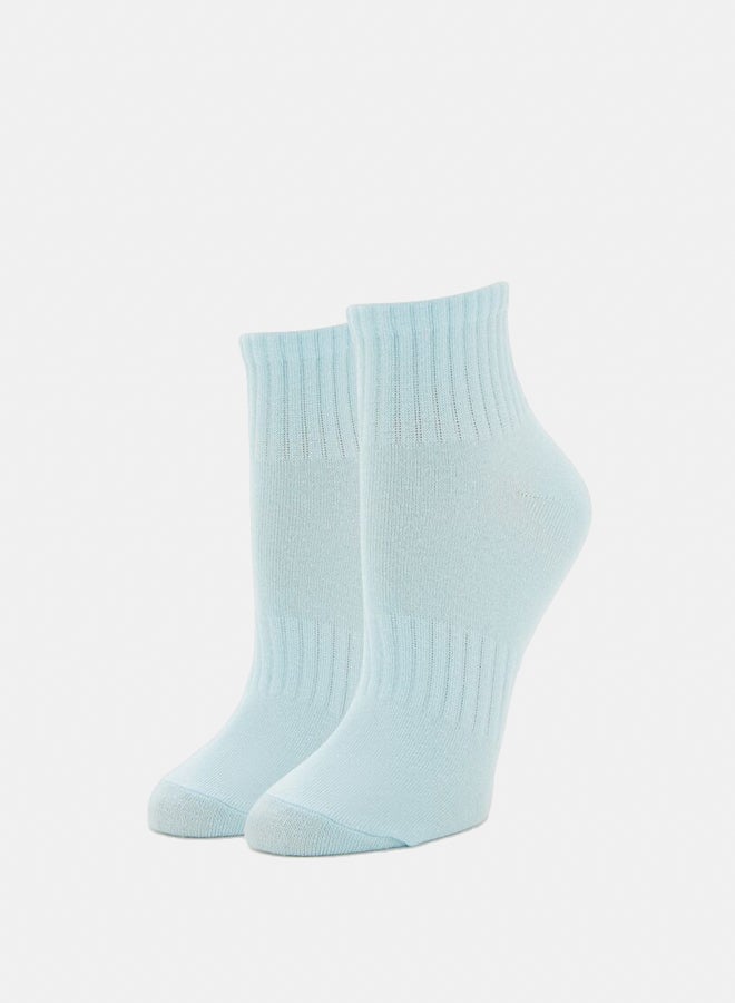 FOREVER 21 Ribbed Quarter Socks - Image 1