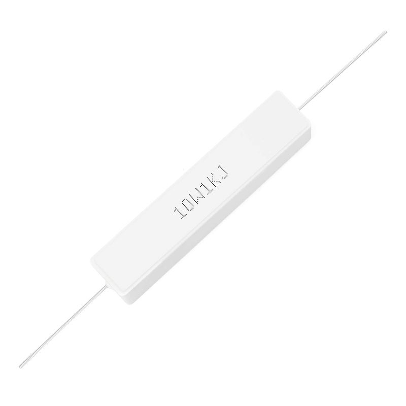 CHANZON 10pcs 10W Ceramic Cement Resistor 1K Ω ohm ±5% Tolerance Wirewound Induction 1KR - Image 4