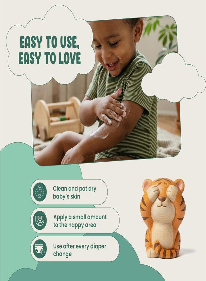Green Milk Green Cuddle Baby Cream | Gentle Nappy Care Cream with Turmeric, Tulsi, Aloe Vera & Vetiver | Helps Protect Sensitive Baby Skin | Lightweight & Non-Sticky | From 3+ Months | No Parabens or Mineral Oil | 100 g - Image 5