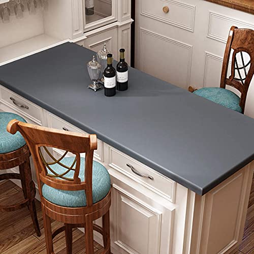 ERATO Matte Wallpaper Peel & Stick Vinyl Contact Paper Self Adhesive Removable Wallpaper for Kitchen Cabinet Furniture Countertop Waterproof Wallpaper (24"x150" Inch, Dark Grey Matte) - Image 3