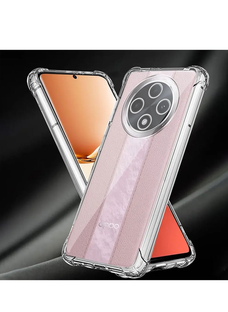 Wtech Oppo A3 Pro 5G 2024 TPU Bumper Corners with Hard PC Case Cover - Clear - Image 3