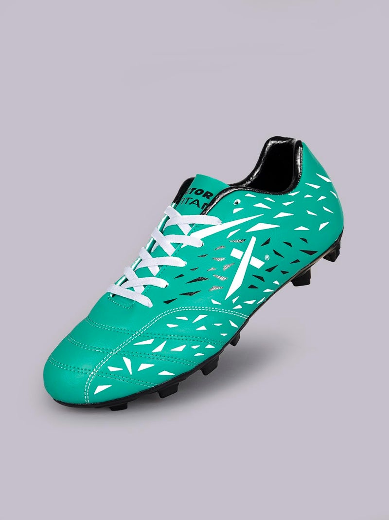 Vector X Combo Titan Football Shoes with Socks & Shinguard Football Shoes for Men (Green,5) - Image 3
