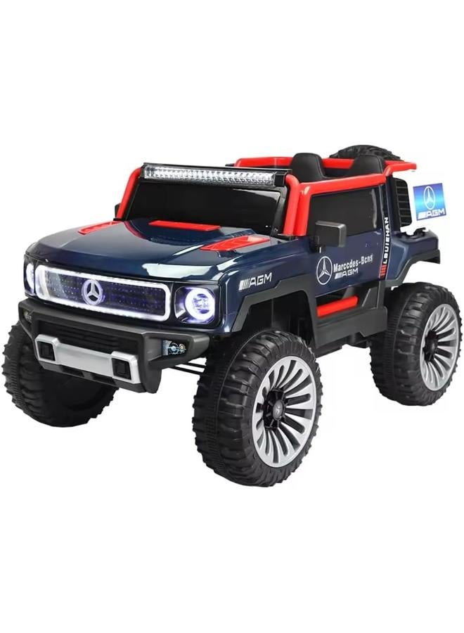 Dream Land Road Sniper Electric Rides on Car for Kids with Remote Control - Dark Blue - Y-MB2506