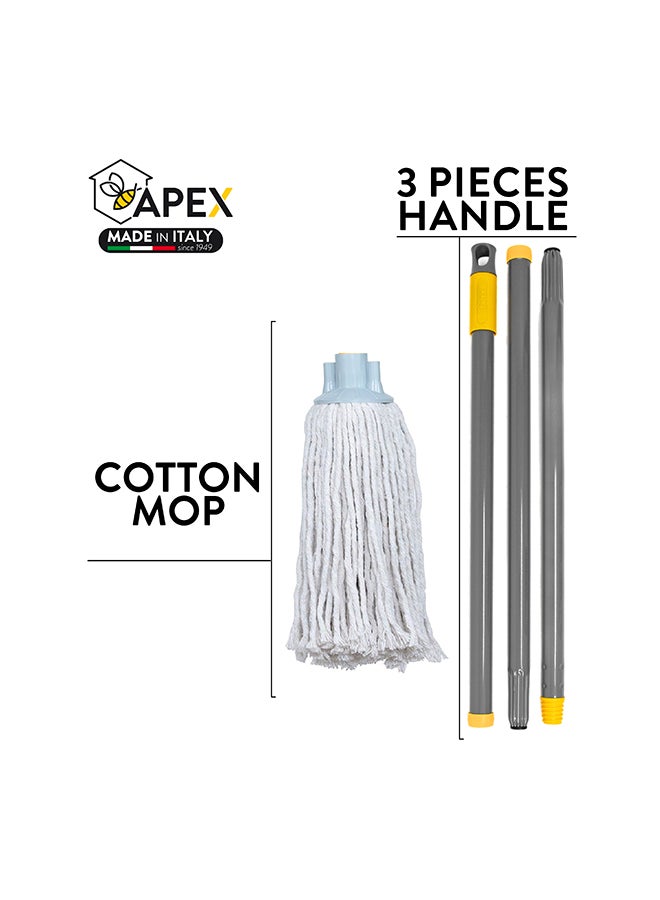APEX Cotton Mop With Handle 1 Pc - Image 2
