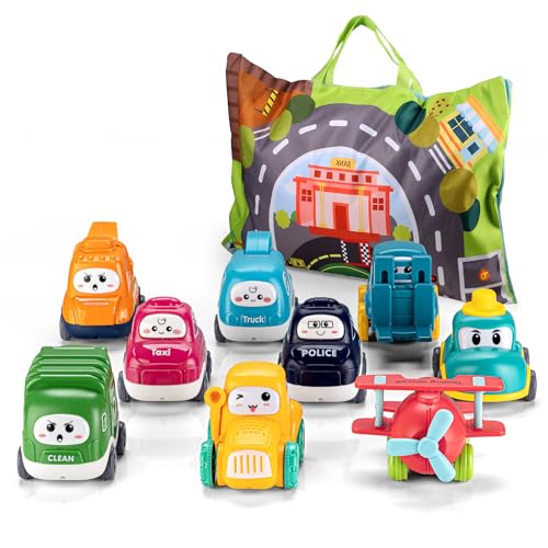 ALASOU 9 PCS Baby Cranes Car Toys with Playmat/Storage Bag|1st Birthday Gifts for Toddler|Baby Toy for 1 2 Year Old Boy|1 2 Year Old Boy Christmas Birthday Gift for Infant|Stocking Stuffers for Kids - Image 4