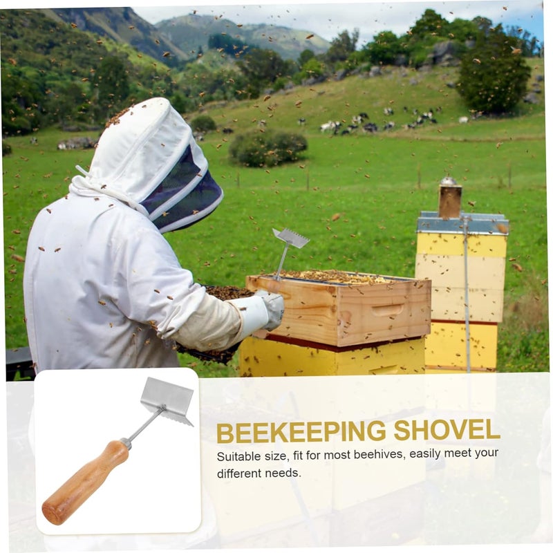 Portable Stainless Steel Beehive Scraper Tool Essential Beekeeping Cleaning Shovel for Hive Frame Maintenance Safe and Easy to Use Present for Beekeepers - Image 5