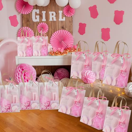 Rigibright 74Pcs Baby Shower Prizes for Game Winners Baby Shower Favors Gifts including Headband Hair Brush Jewelry Box with Gift Bag for Baby Shower Game Prizes Wedding Bridal Shower Favors (Pink) - Image 5