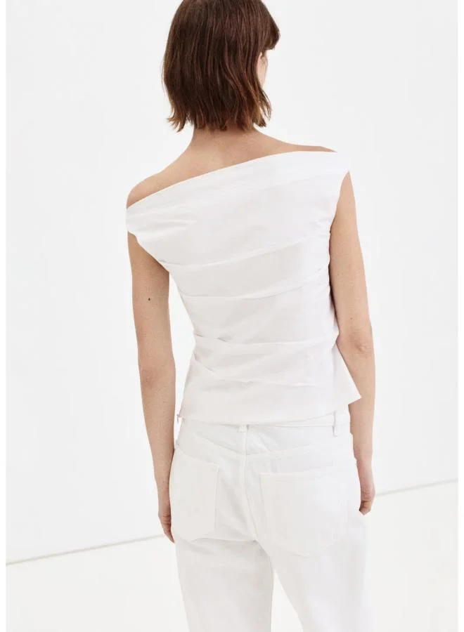 مانجو Draped Cotton Top