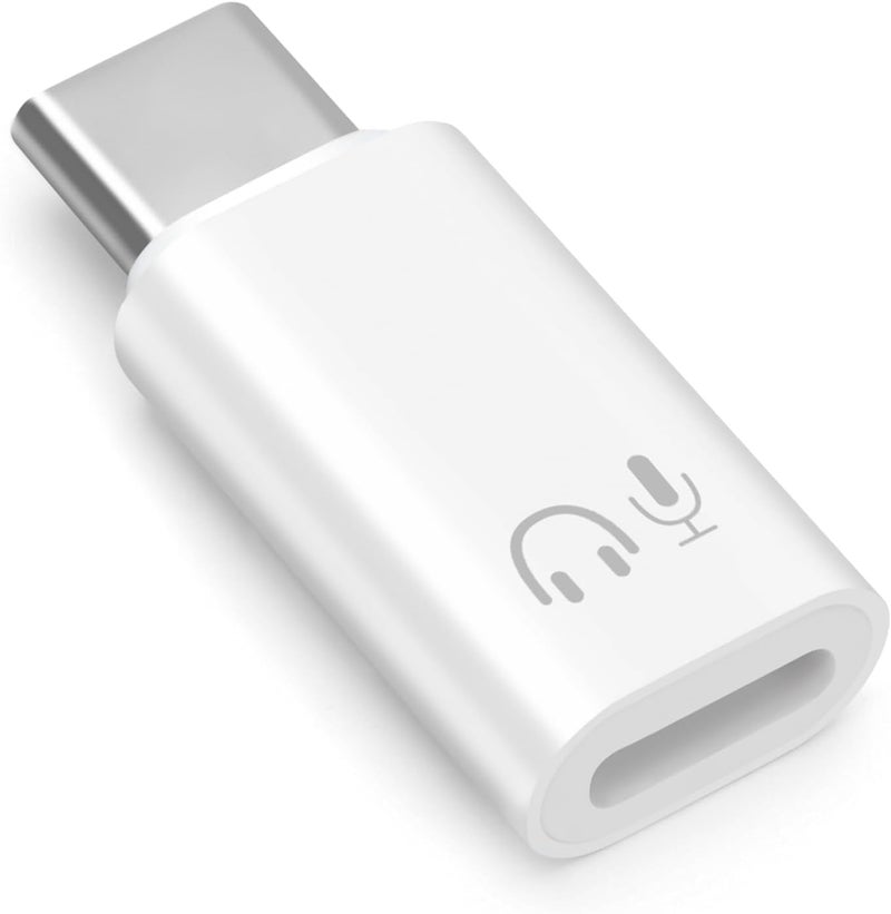 ETZIN Lighting Female to USB C Male Audio Adapter for Phone 15 16 Pro Max Plus IPad Air McBook Galaxy Android Phones, Connector Support Audio & Microphone, Not for Charge & Data Transfer EPL-1518CC - Image 1
