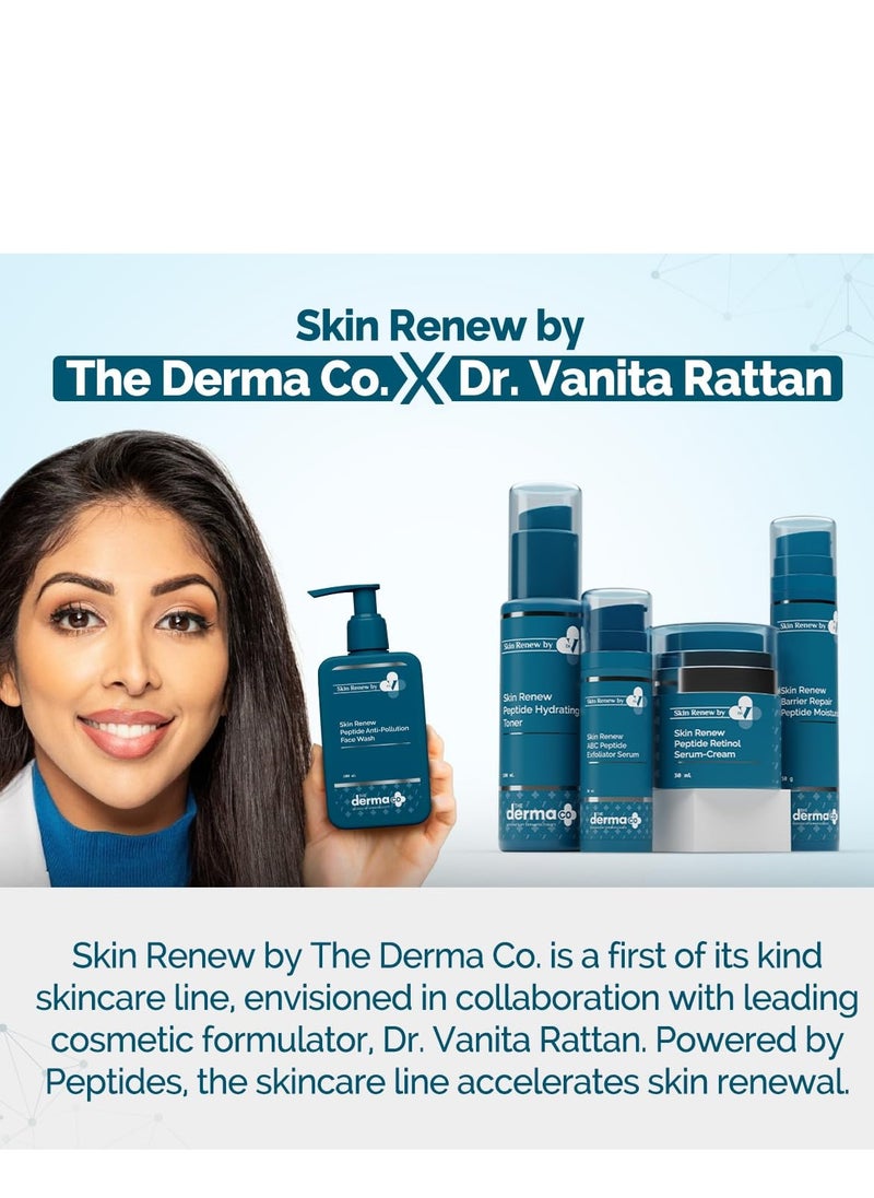 THE derma Co The Derma Co. X Dr.V Skin Renew Peptide Anti-Pollution Face Wash With Peptides and Niacinamide-100ML 0.5% Salicylic Acid Exfoliation|Gentle and Deep Cleansing  - Image 3
