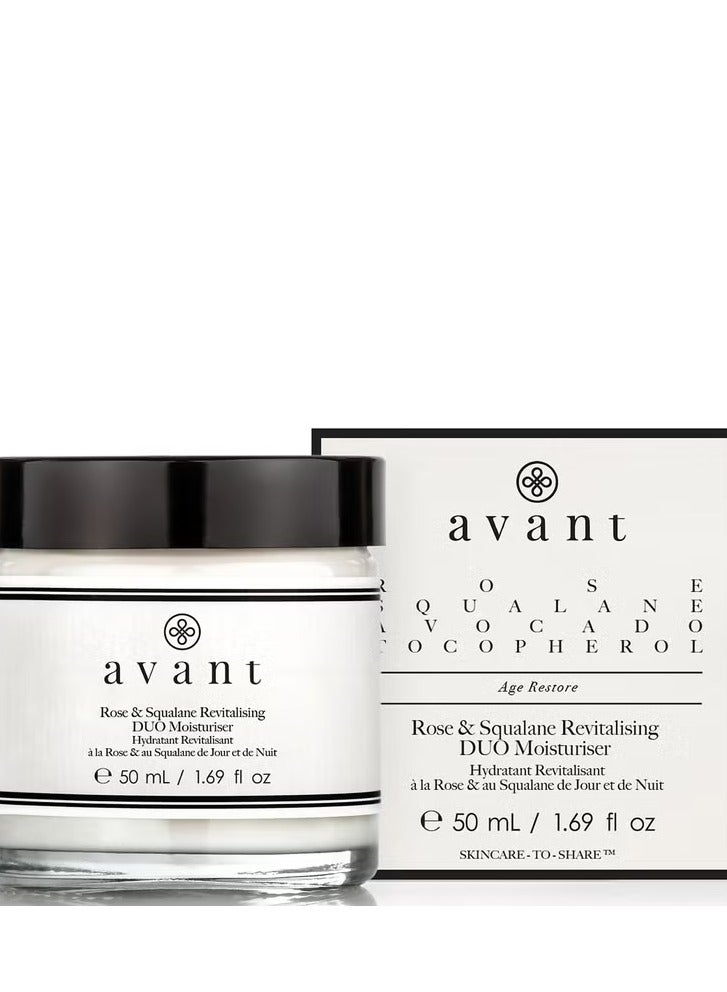 Avant Skincare Avant Skincare Rose and Squalane Revitalising Duo Moisturiser 50ml  - Image 1
