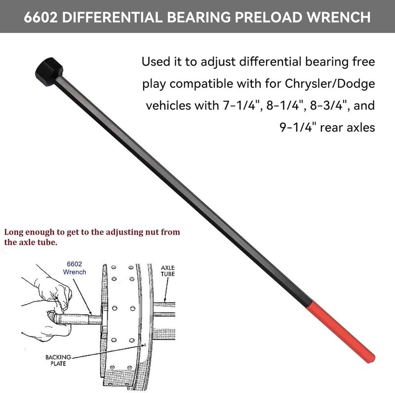 Bentolin 6602 Differential Bearing Preload Wrench Compatible with Chrysler/Dodge Vehicles with 7-1/4, 8-1/4, 8-3/4, and 9-1/4 Rear Axles - Image 1