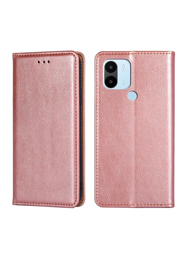 The Bros Case For Xiaomi Redmi A1+ 4G Gloss Oil Solid Color Magnetic Leather Phone Case