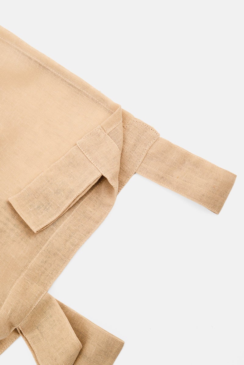 Muy Mucho Textured Curtain 140 x 240 cm, Beige  - Image 3
