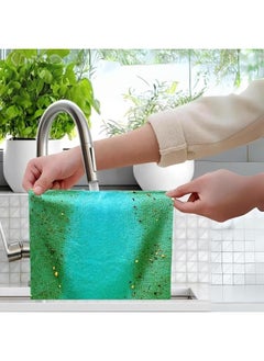 Group Tiger 20 Multi-Purpose Household and Car Cleaning Reusable Microfiber Cloths - Green  - Image 2