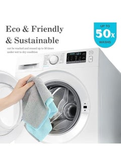 Group Tiger 20 Multi-Purpose Household and Car Cleaning Reusable Microfiber Cloths - Green  - Image 5