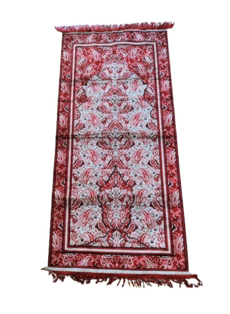 Vitacelli Prayer Mat 614GSM  Anti-Slip Velvet Top Islamic Prayer Mat New Design Thick Padded Sajadah Prayer Rug for Men Women Eid Gift Ramadan ( 140cm X 72cm) - Image 1