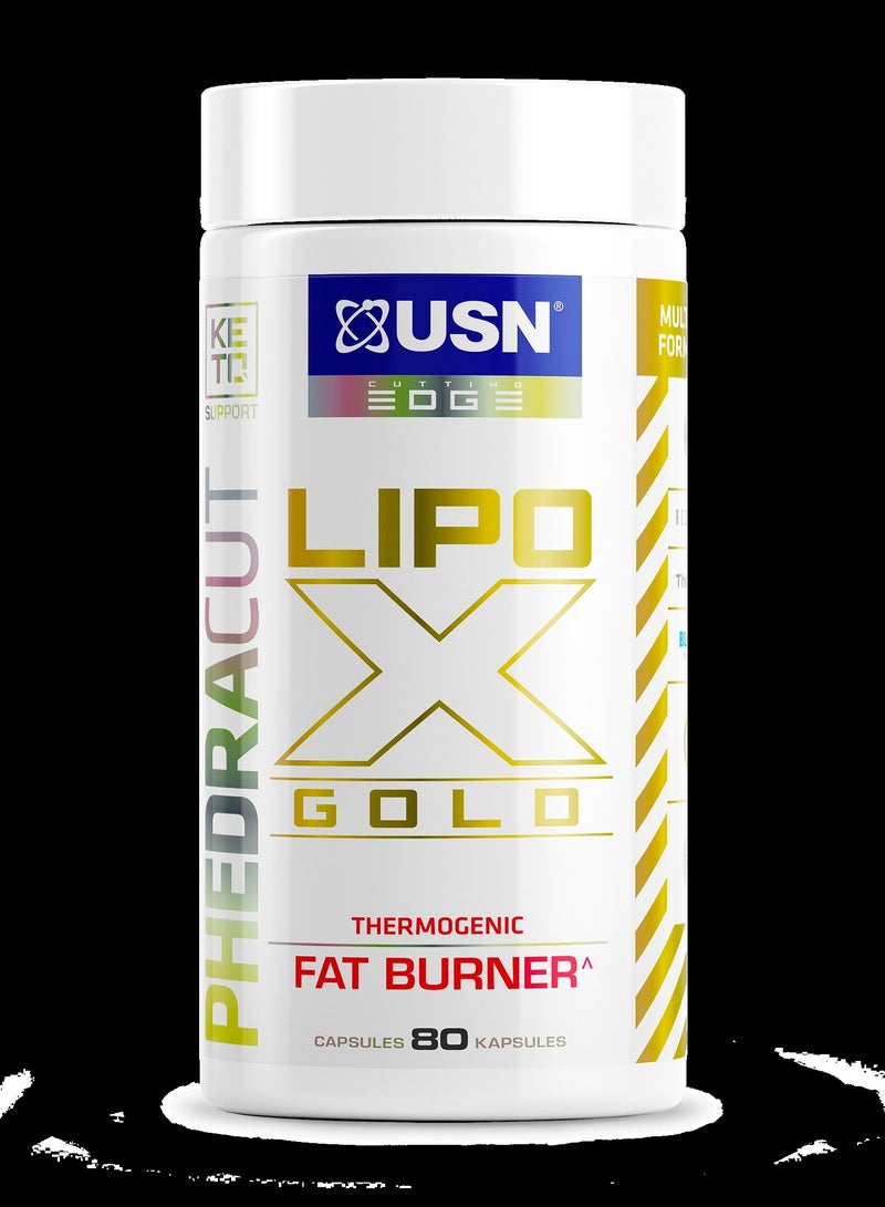 USN Lipo X Gold Fat Burner 80 Caps - Image 2