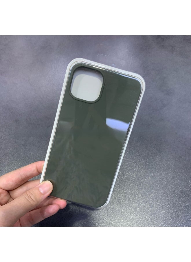 Generic For Iphone16 Liquid Silicone Phone Case For Iphone 16Pro Max/16Pro Full Covering Drop-Resistant Protective Case-Color:Night Green [with Logo]]-Applicable Model:For Iphone16plus [sealed Packaging]  - Image 1