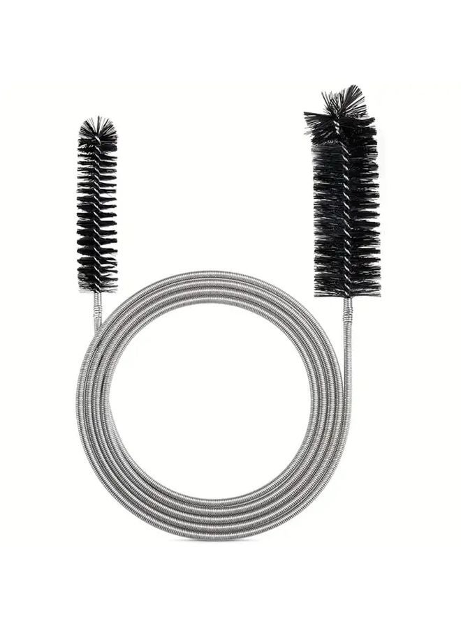 فرشاة تنظيف أنابيب أحواض السمك مزدوجة الأطراف 90 سم أسود برأسين متينين - Image 2