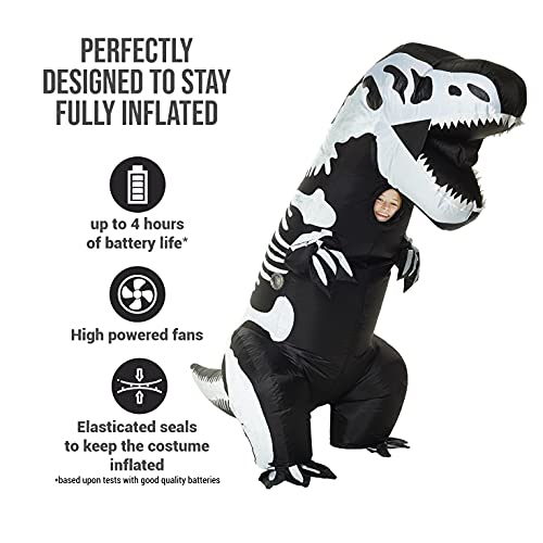 Morph Skeleton Inflatable Dinosaur Costume Kids Blow Up Dinosaur Costume Kid Inflatable Costumes for Kids - Image 5