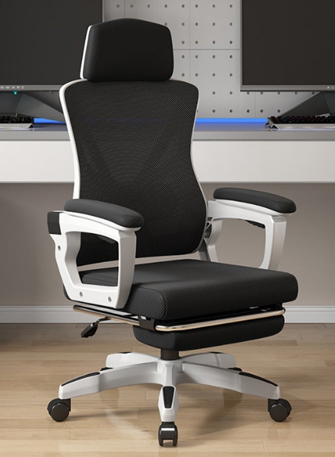 Ergonomic Office Chair, Desk Chair with Lumbar Support, Mesh Office Chair, Gaming Chair with Adjustable Headrest and Armrest, Recline Office Chair, Comfortable Office Chair for Home