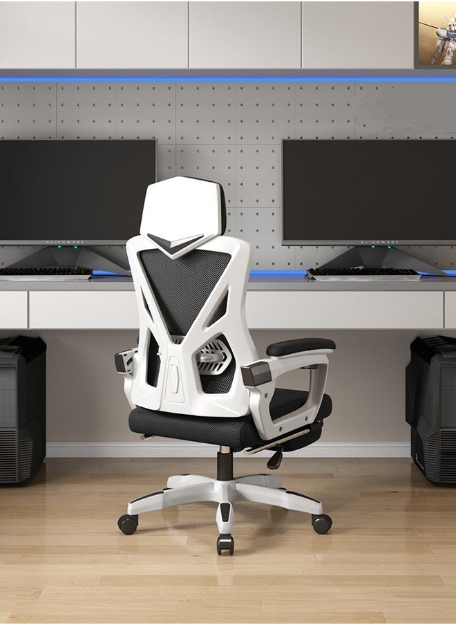 Ergonomic Office Chair, Desk Chair with Lumbar Support, Mesh Office Chair, Gaming Chair with Adjustable Headrest and Armrest, Recline Office Chair, Comfortable Office Chair for Home