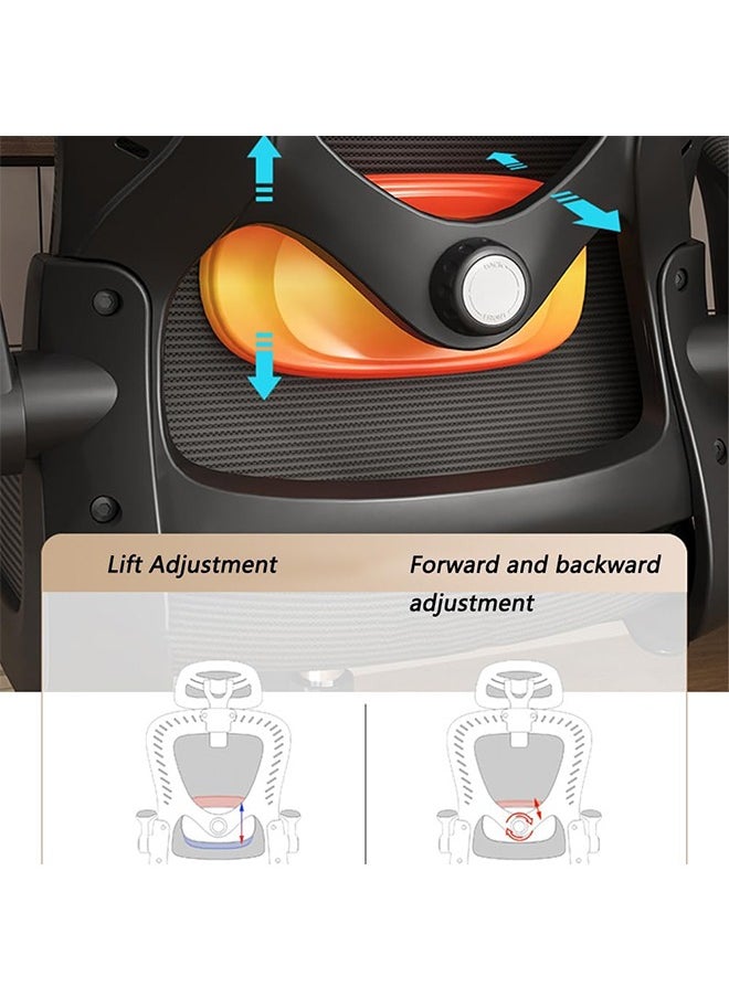 Ergonomic Office Chair, Desk Chair with Lumbar Support, Mesh Office Chair, Gaming Chair with Adjustable Headrest and Armrest, Recline Office Chair, Comfortable Office Chair for Home