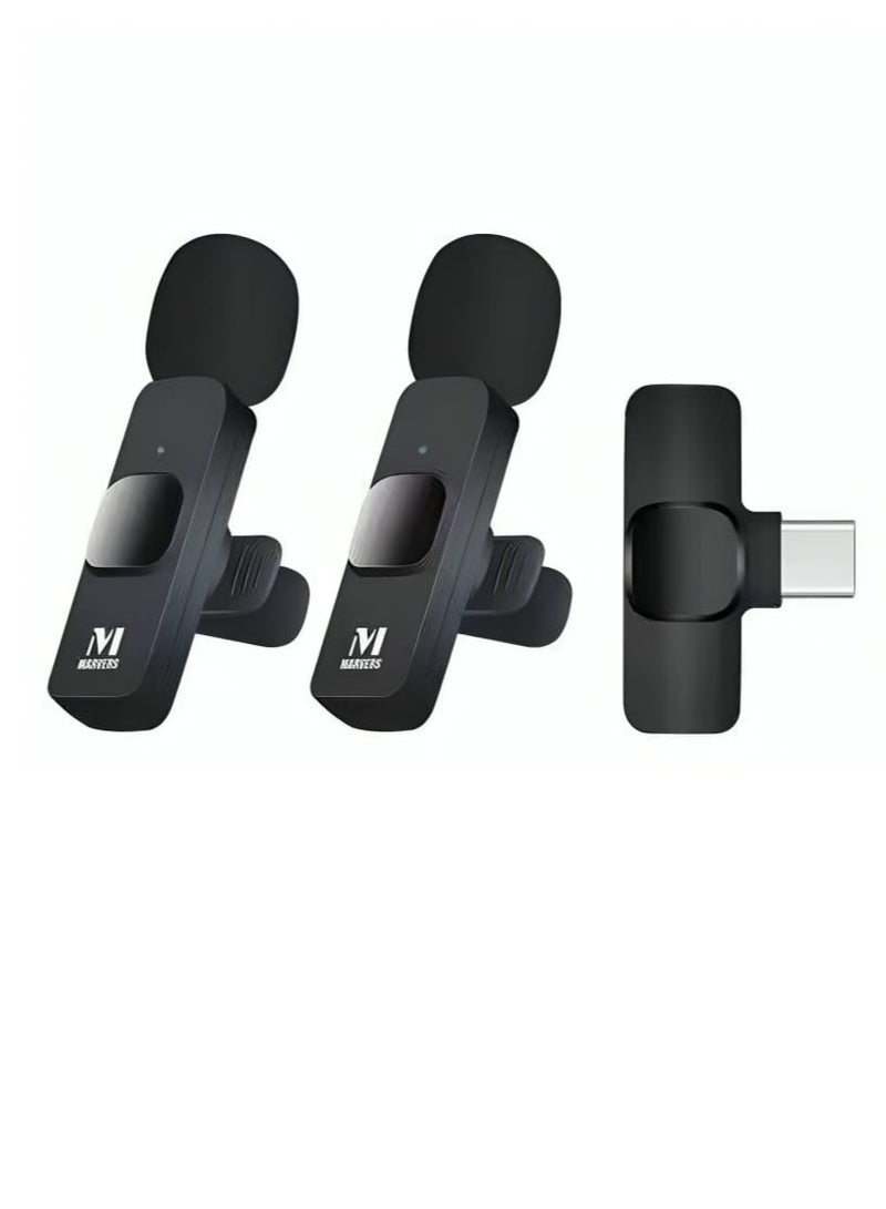 MARVERS Dual Wireless Microphone For Type-C Devices Professional Microphone For Mobile Phone and Live Broadcast - Image 1