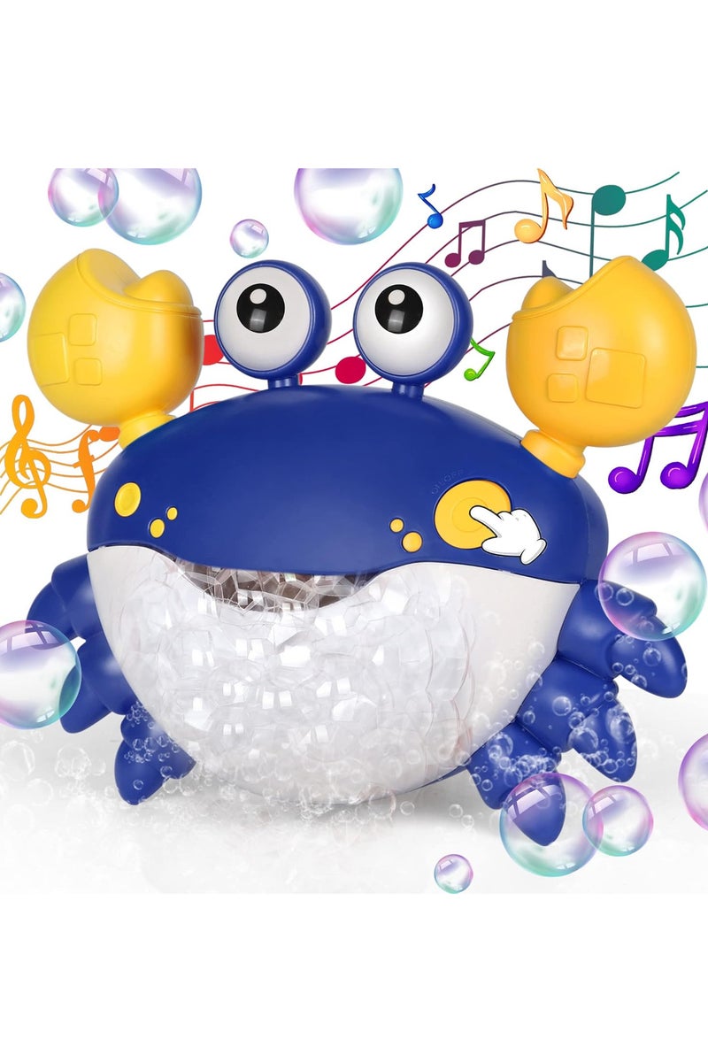 Cute Crab Bath Toys for 1-3 Year Olds, Bath Bubble Maker with Music, Baby Bath Toys, Water Toys Gifts for 6-12 Months Babies, Girls and Boys Ages 3-8 - Image 1