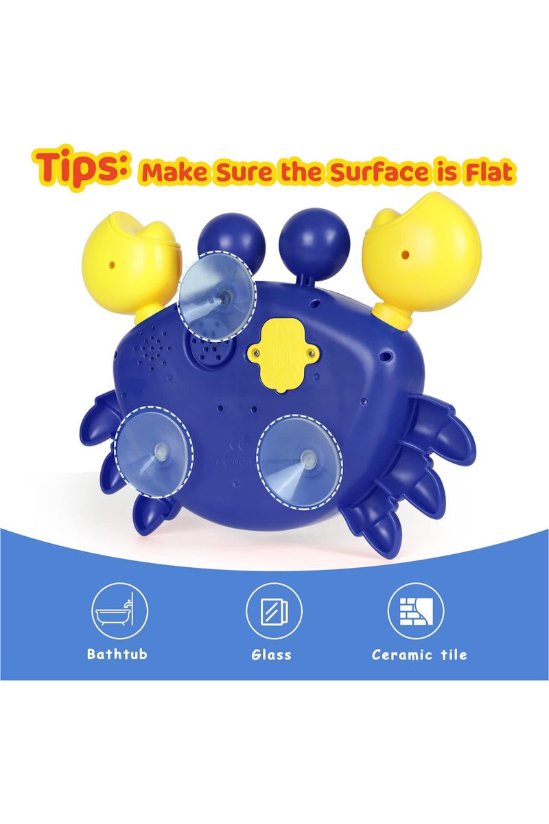 Cute Crab Bath Toys for 1-3 Year Olds, Bath Bubble Maker with Music, Baby Bath Toys, Water Toys Gifts for 6-12 Months Babies, Girls and Boys Ages 3-8 - Image 5