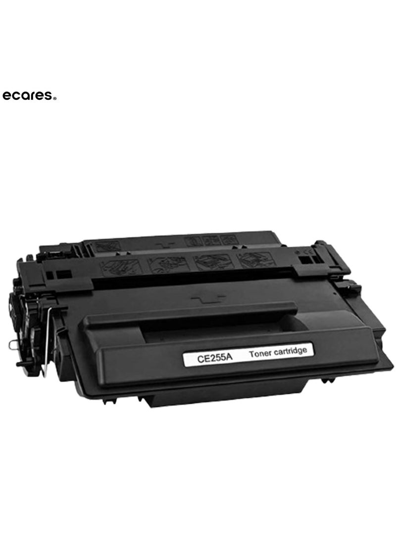 ECARES ECARES® Compatible Toner Cartridge Replacement for HP 55A CE255A use for HP Laser P3015 P3015D P3015DN P3015N P3015X P3010 HP MFP M521DW M521DN M525C M525DN M525F Printer (Black)  - Image 1