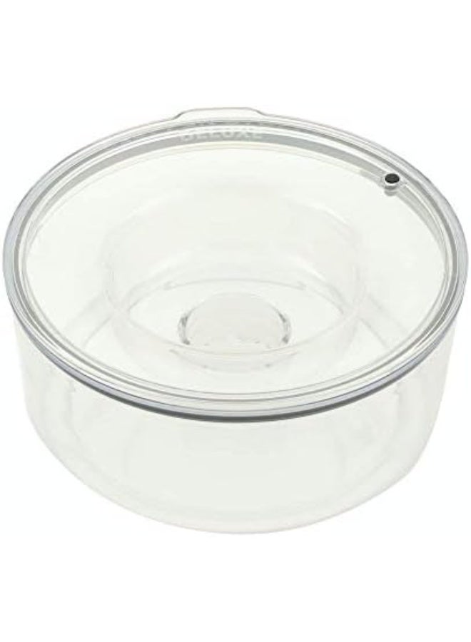 Slopper Stopper Dripless Water Bowl - Tritan Plastic Bowl Unit - for Medium Breed Dogs 21-50 Lbs, 9.84” Dia, 1 Gallon Capacity - Image 4