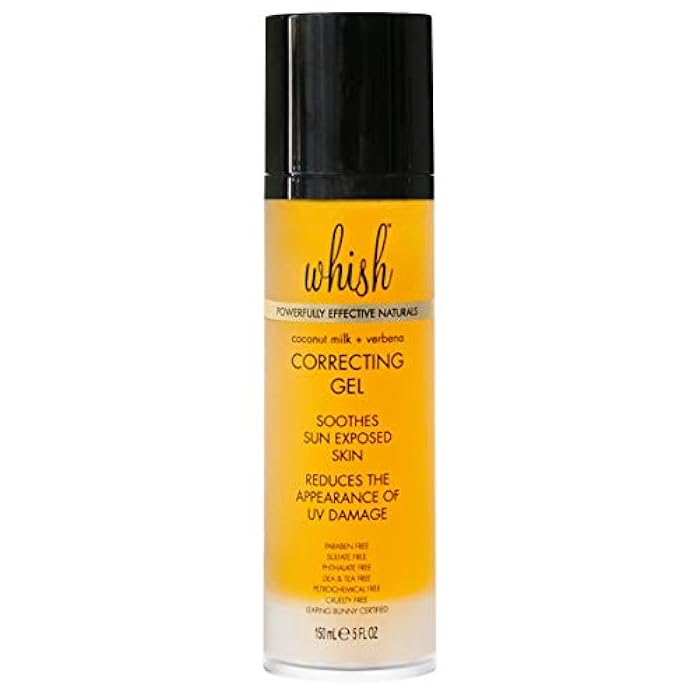 Whish Coconut Milk + Verbena Correcting Gel - Soothes sun exposed skin, reduces the appearance of UV damage, Moisturizes & Corrects with Organic Aloe & Manuka Honey - Image 1