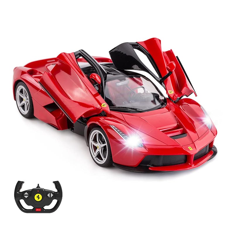 RASTAR RC Car | 1/14 Scale Ferrari LaFerrari Radio Remote Control R/C Toy Car Model Vehicle for Boys Kids, Red - Image 1