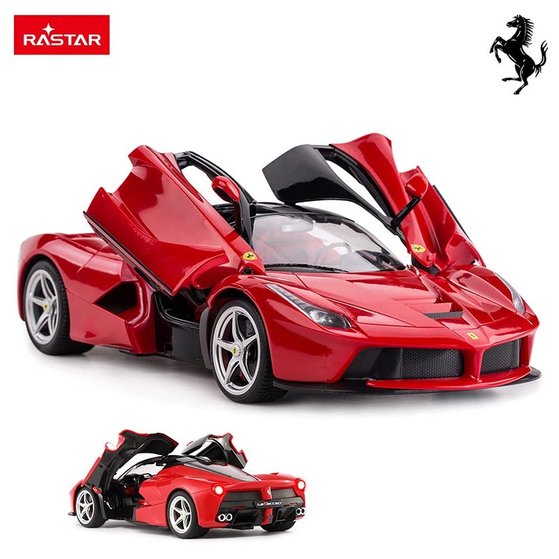 RASTAR RC Car | 1/14 Scale Ferrari LaFerrari Radio Remote Control R/C Toy Car Model Vehicle for Boys Kids, Red - Image 2