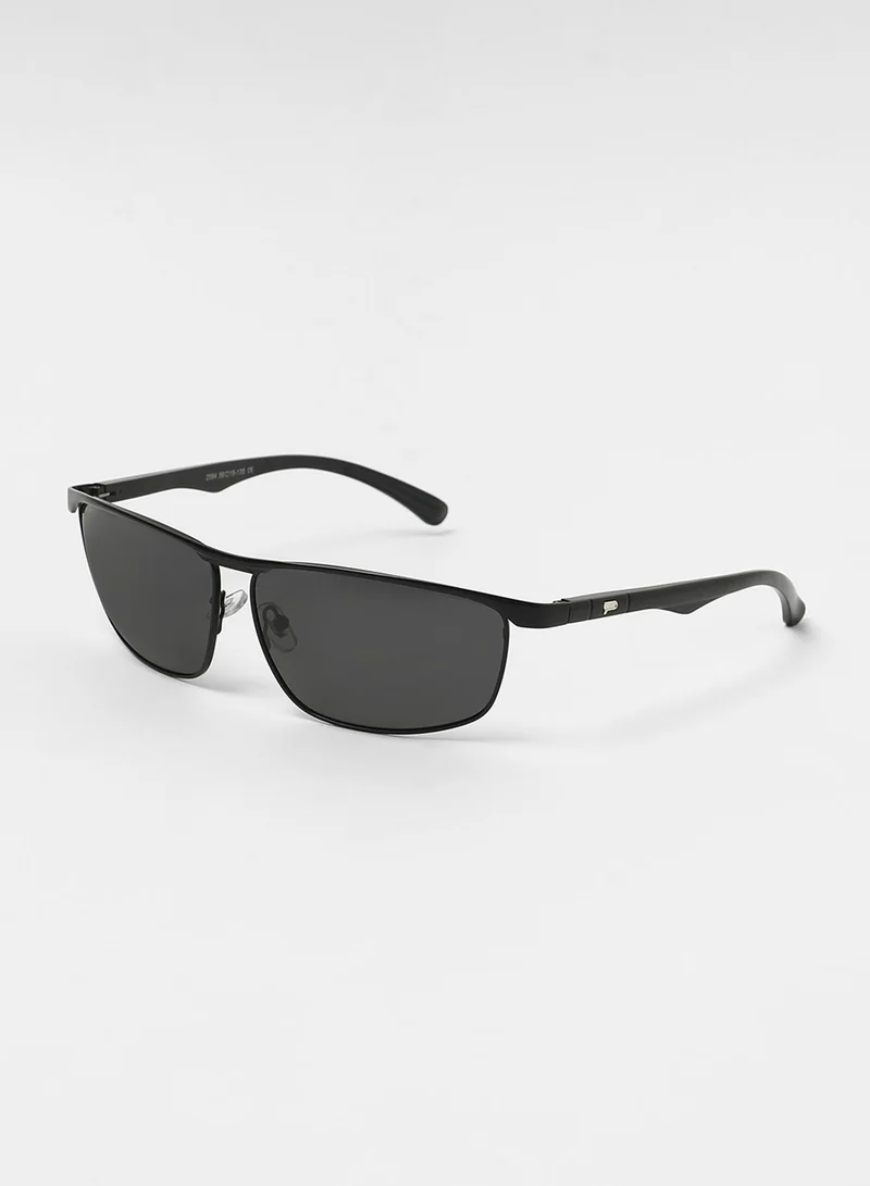 صوص هاوت The Sporty Browline Sunglasses - Onyx Black