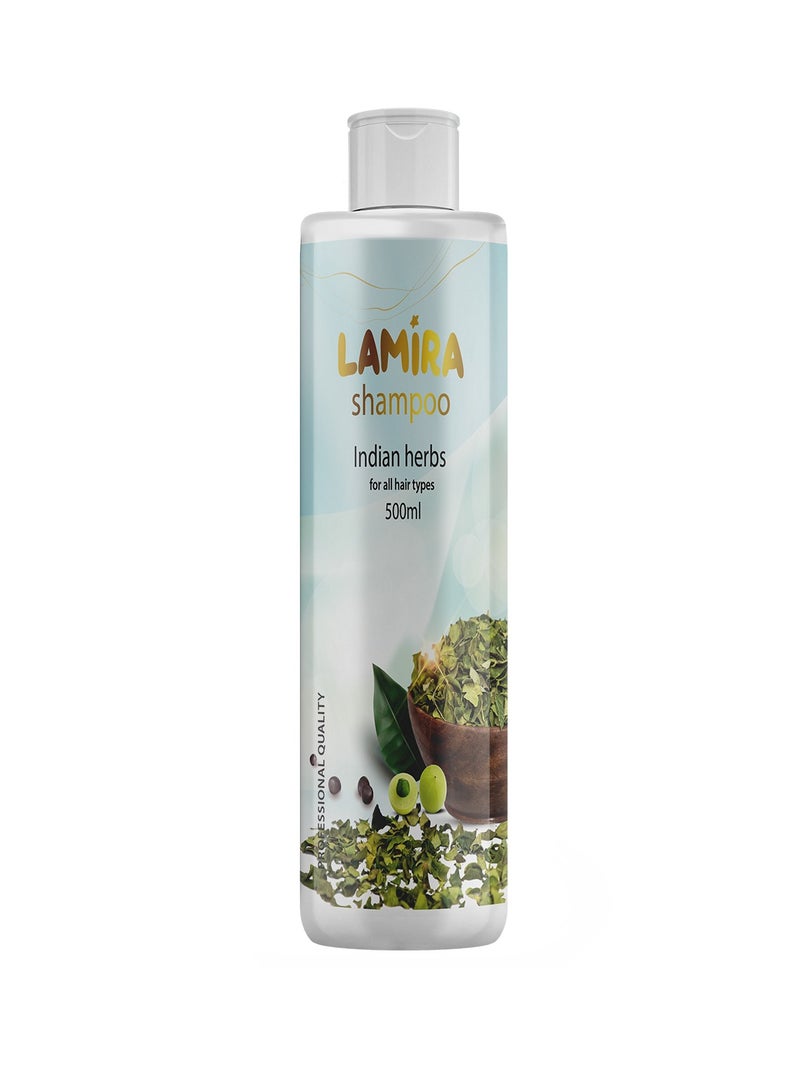 LAMIRA "Indian Herbal Hair Care Set - Shampoo 500ml, Conditioner 500ml, Hair Mask 500ml, and Serum 100ml" - Image 2