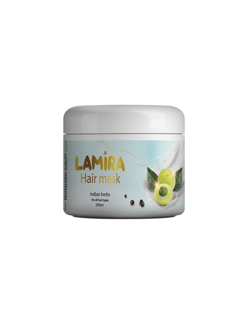LAMIRA "Indian Herbal Hair Care Set - Shampoo 500ml, Conditioner 500ml, Hair Mask 500ml, and Serum 100ml" - Image 4