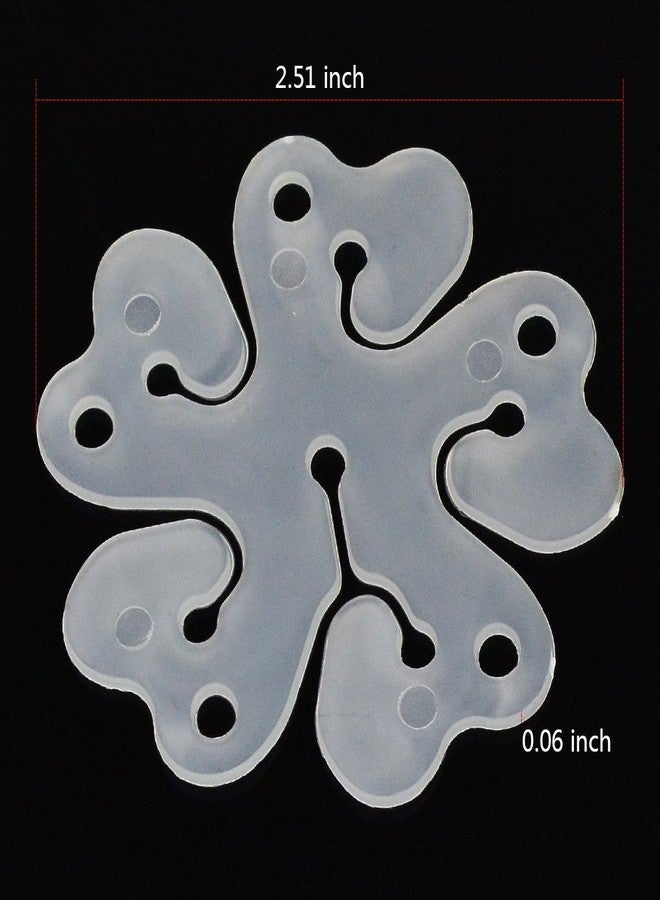 baotongle 50 pcs Portable Flower Shape Balloon Clips Holder for Wedding Event Decorations Birthday Party Supplies - Image 3