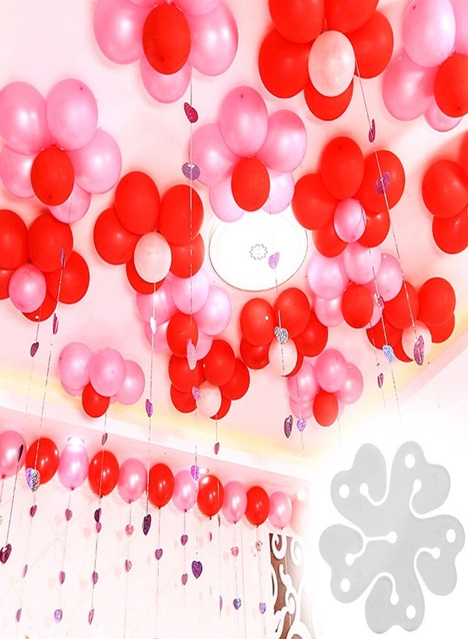 baotongle 50 pcs Portable Flower Shape Balloon Clips Holder for Wedding Event Decorations Birthday Party Supplies - Image 4