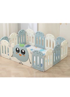 Arabest Foldable Baby Fence, Portable Foldable Deformable Multifunctional Playpen with Soft Climbing Mat,  Play Yard Home Indoor Outdoor New Pen with12+2 Panels for Infants, Toddler, Kids ( 164X124X58 CM )  - Image 1