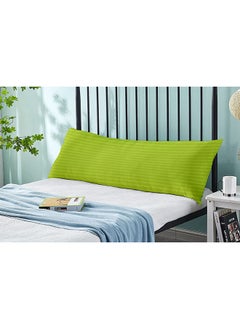 Hotel Linen Klub Krude  Long Body Pillow 1pc, Fabric: 100% Polyester 85 GSM Microfiber 1 cm Stripe Super Soft, Filling: 1300 gm Hollow Fiber Comfort, Breathable & Ultra Soft Size: 45 x 120 cm, Color: Lime  - Image 3